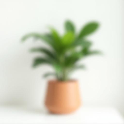 モダンな鉢に入った観葉植物